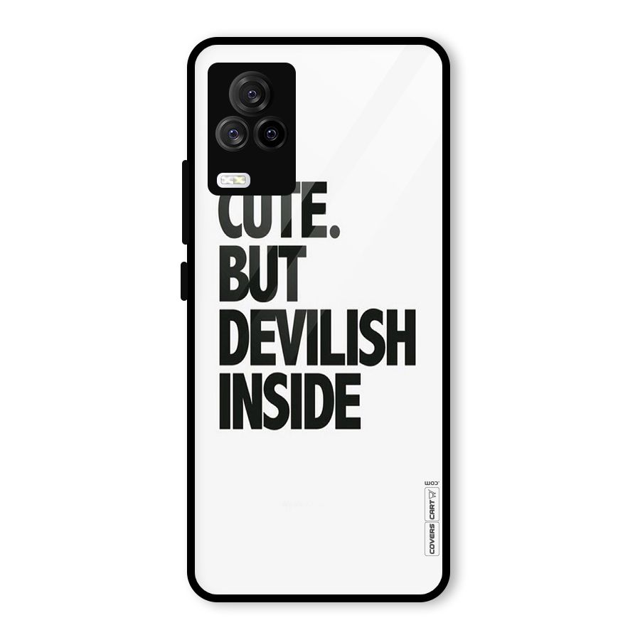 Cute But Devil Glass Back Case for Vivo iQOO 7 Legend 5G