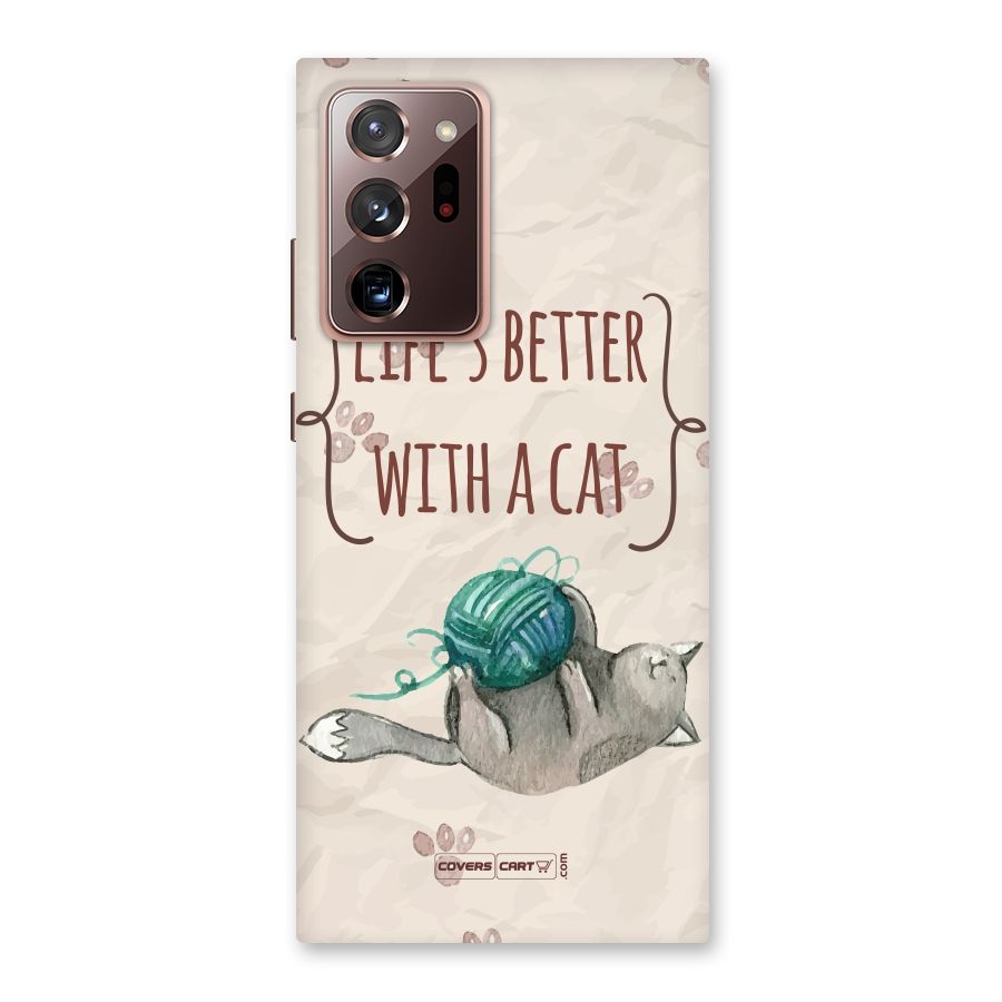 Cute Cat Back Case for Galaxy Note 20 Ultra