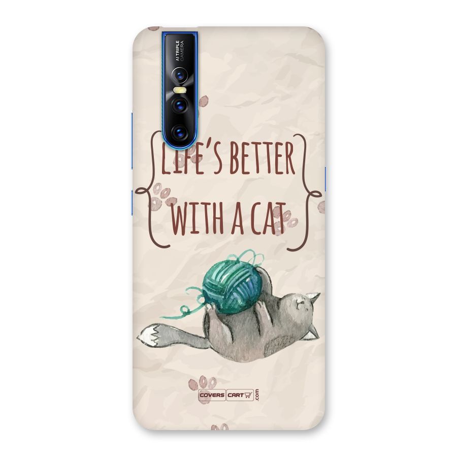 Cute Cat Back Case for Vivo V15 Pro