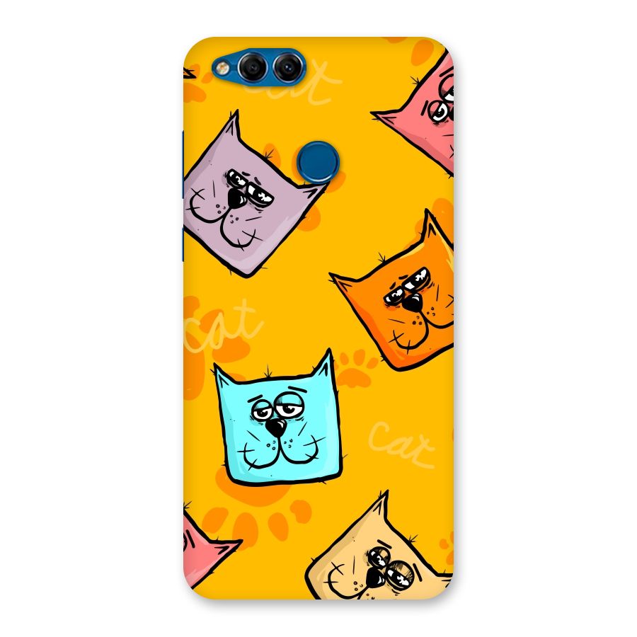 Cute Cat Pattern Back Case for Honor 7X