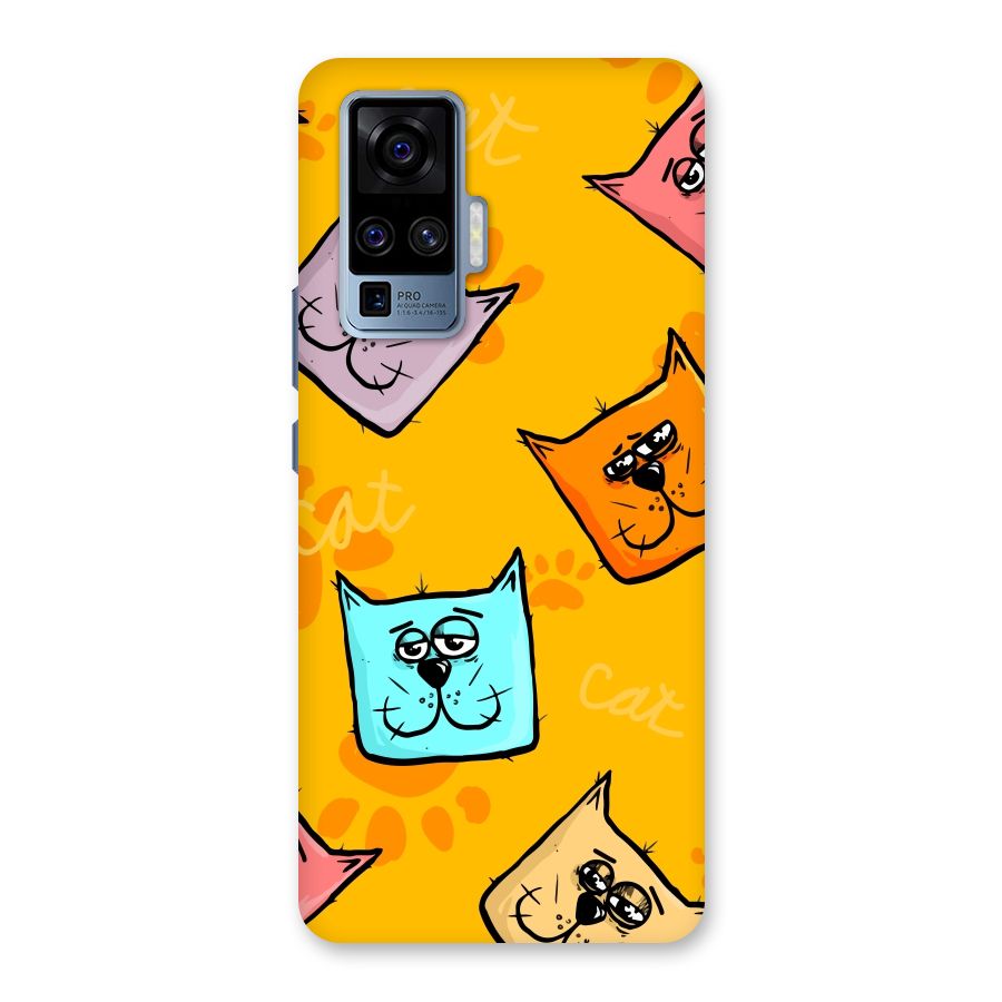 Cute Cat Pattern Back Case for Vivo X50 Pro