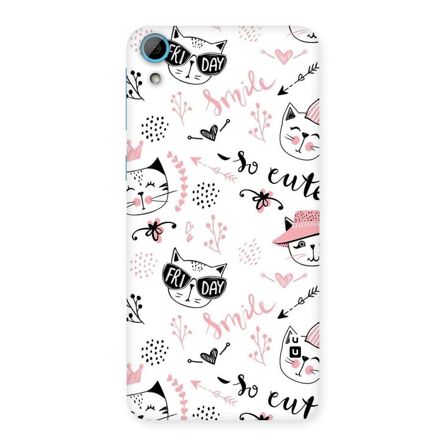Cute Cat Swag Back Case for HTC Desire 826