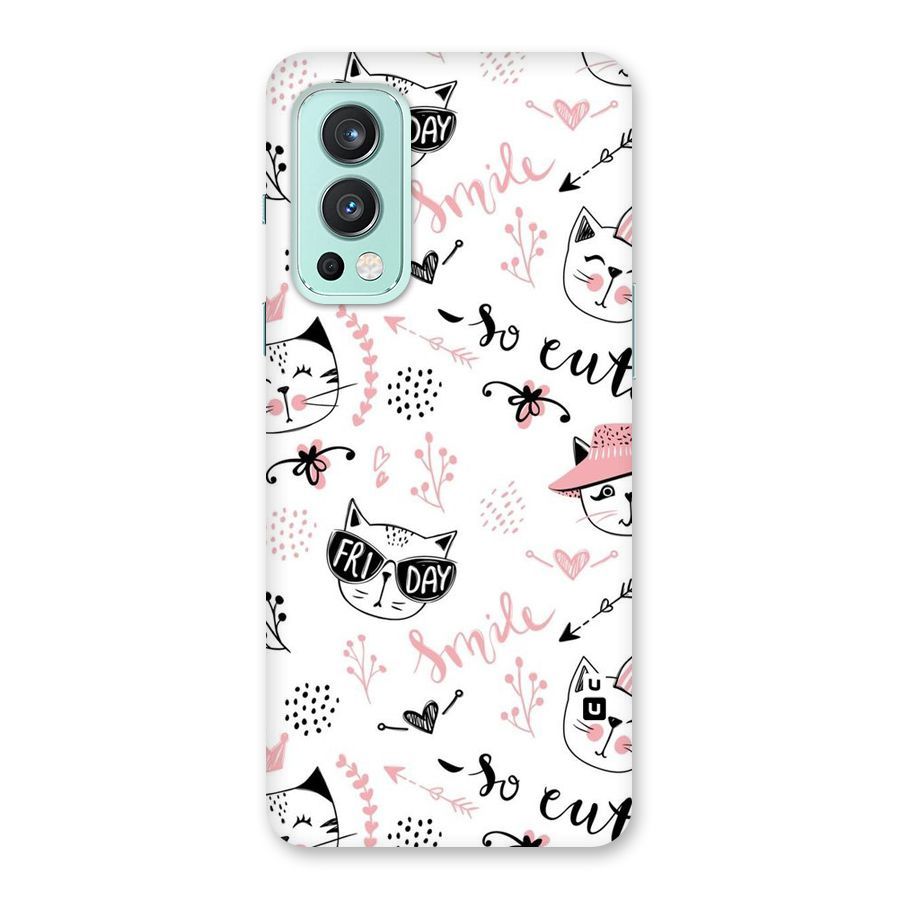 Cute Cat Swag Back Case for OnePlus Nord 2 5G