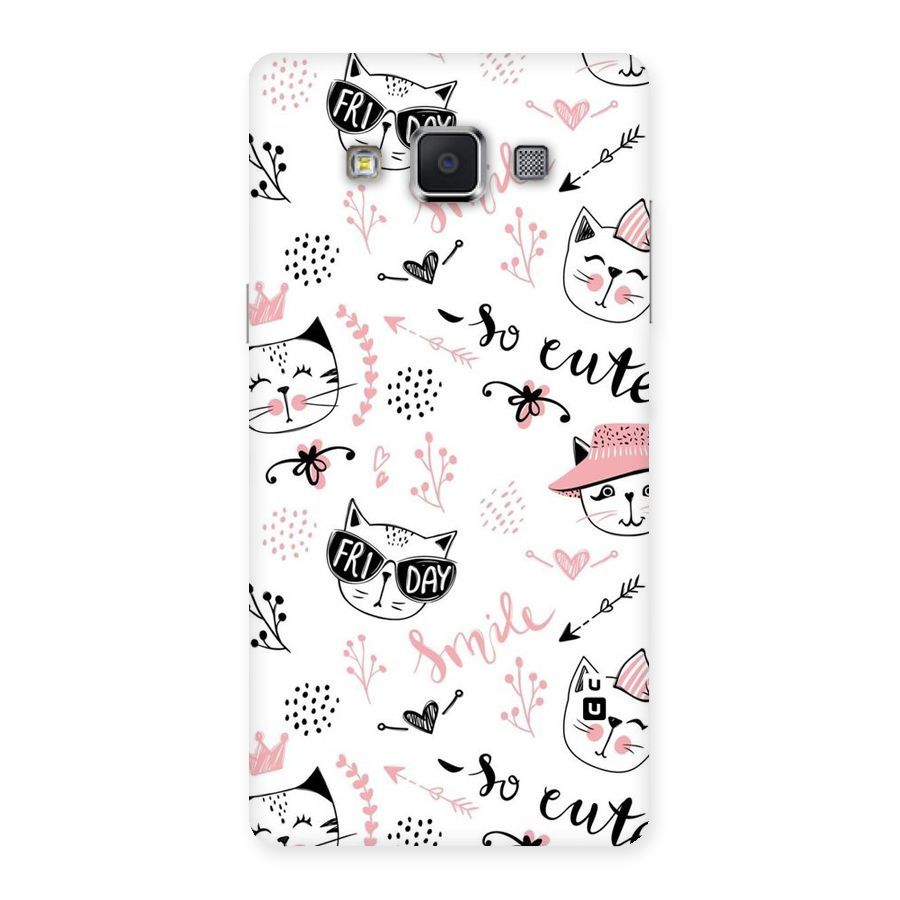 Cute Cat Swag Back Case for Samsung Galaxy A5