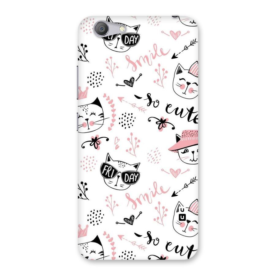 Cute Cat Swag Back Case for Vivo Y53