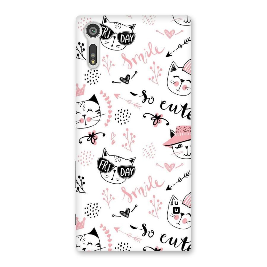 Cute Cat Swag Back Case for Xperia XZ