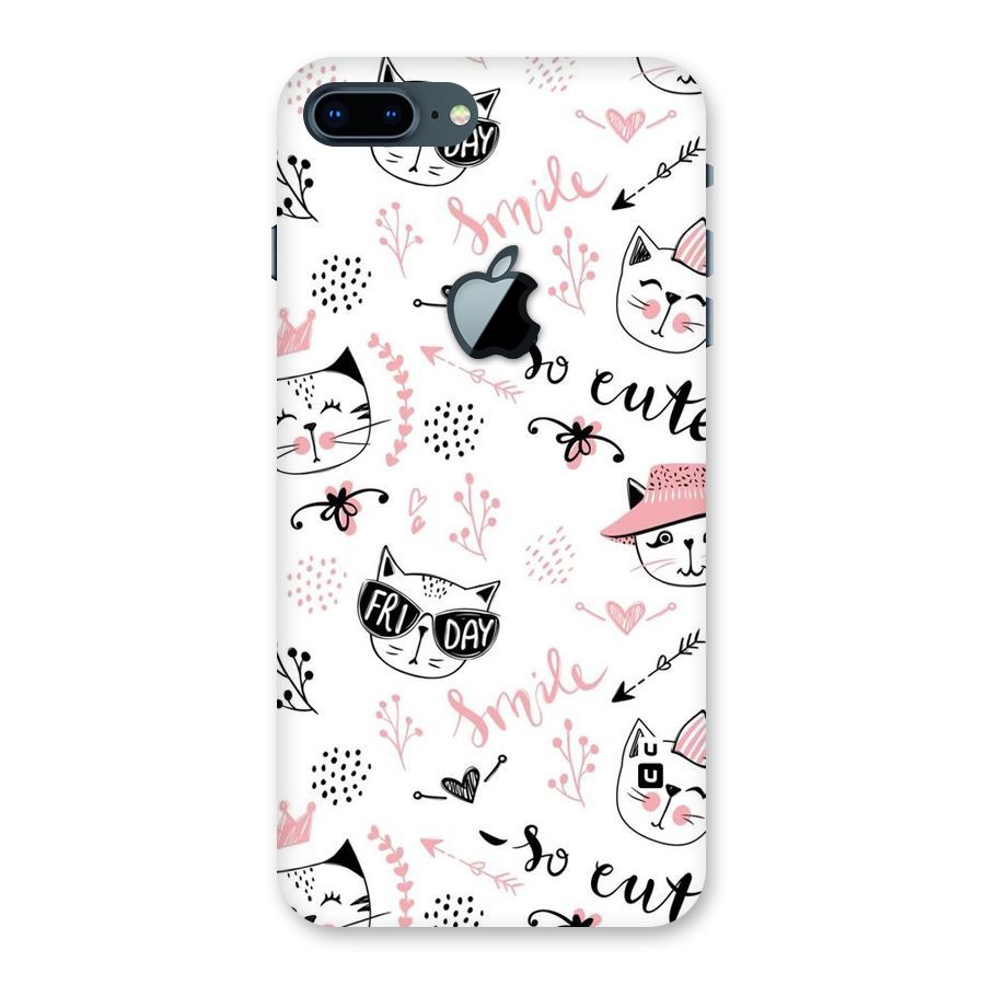 Cute Cat Swag Back Case for iPhone 7 Plus Apple Cut