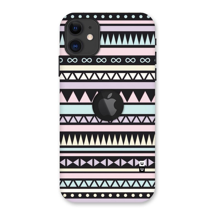 Cute Chev Pattern Back Case for iPhone 11 Logo Cut