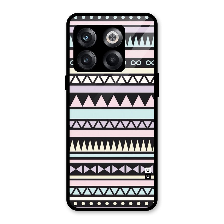 Cute Chev Pattern Glass Back Case for OnePlus 10T