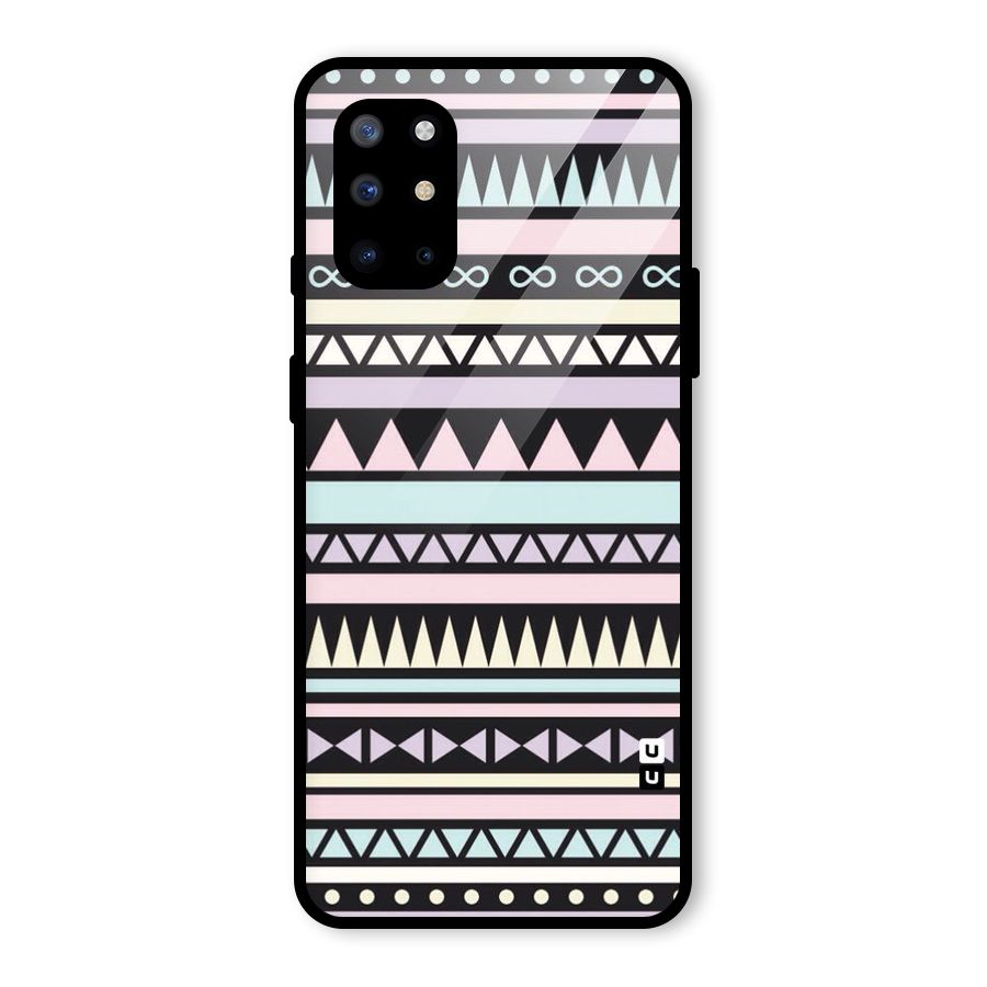 Cute Chev Pattern Glass Back Case for OnePlus 8T