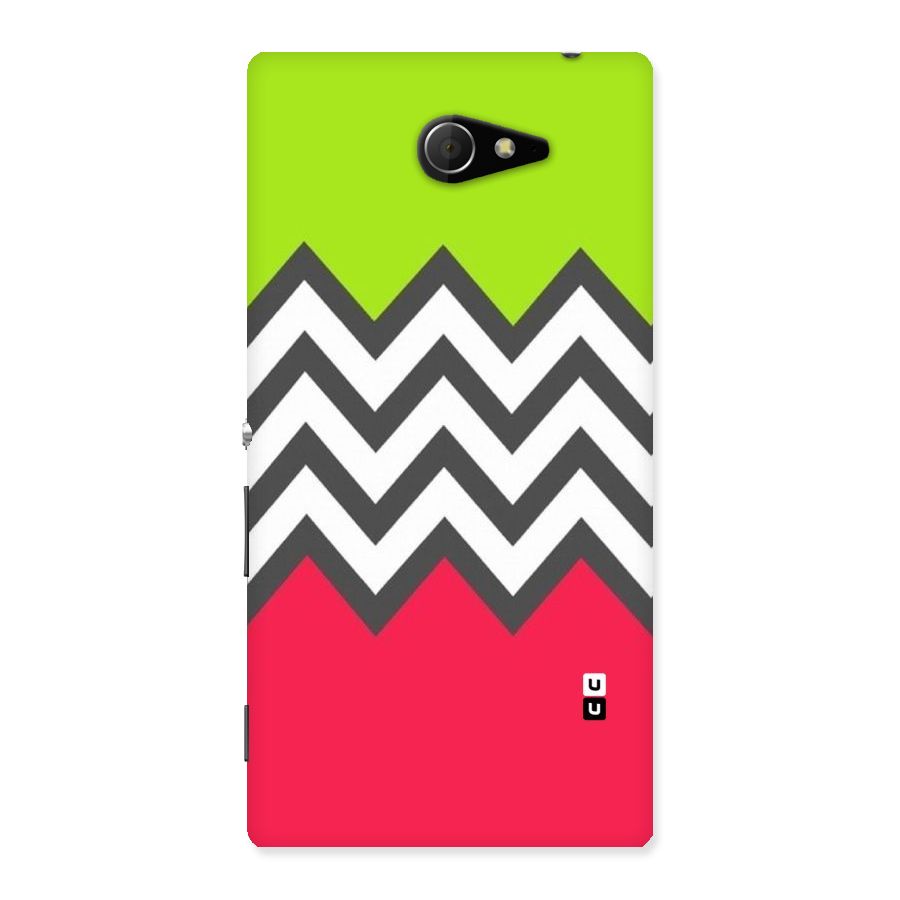 Cute Chevron Back Case for Sony Xperia M2