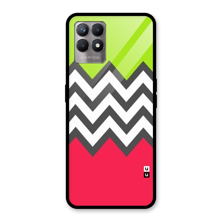 Cute Chevron Glass Back Case for Realme Narzo 50