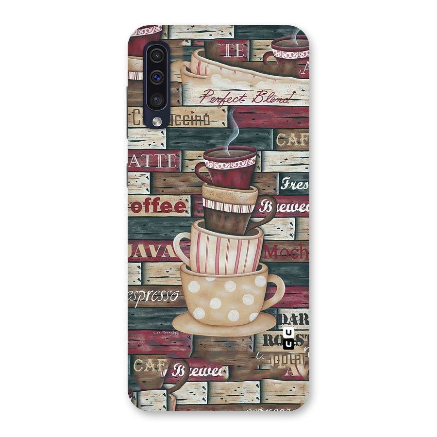 Cute Coffee Cups Back Case for Galaxy A50