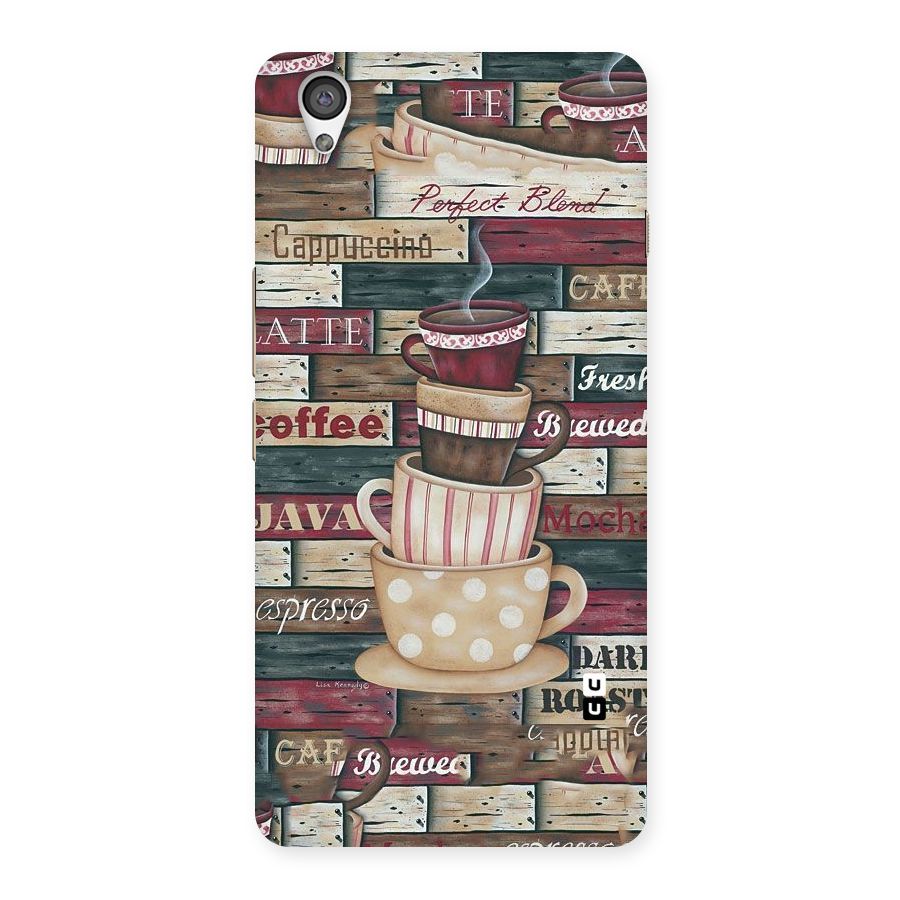 Cute Coffee Cups Back Case for OnePlus X