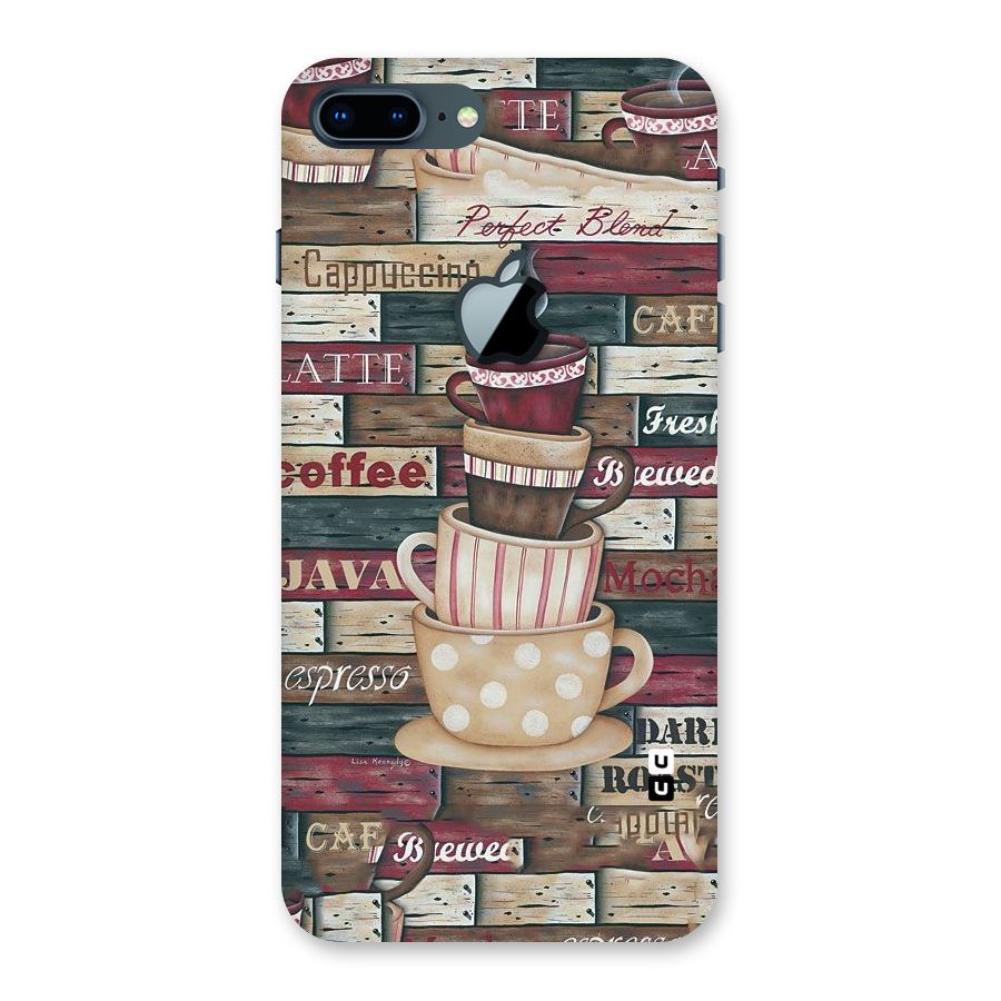 Cute Coffee Cups Back Case for iPhone 7 Plus Apple Cut