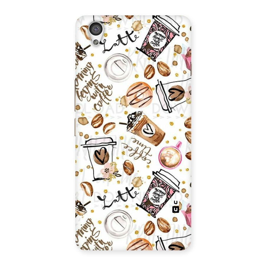 Cute Coffee Pattern Back Case for OnePlus X