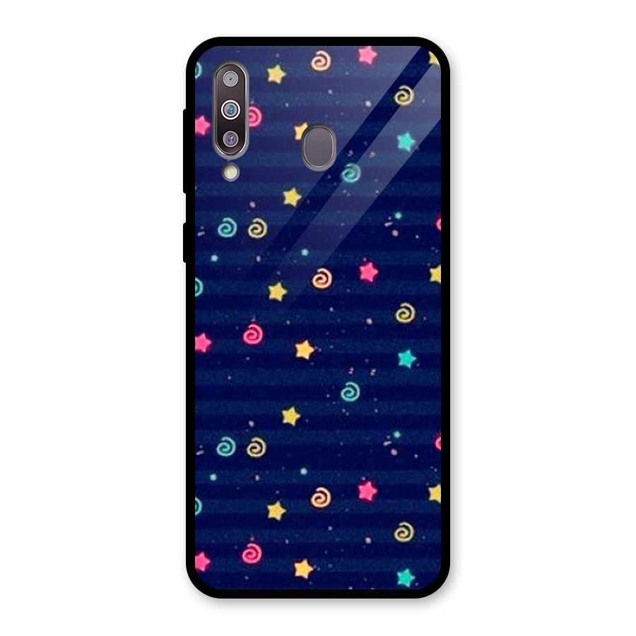 Cute Design Glass Back Case for Galaxy M30