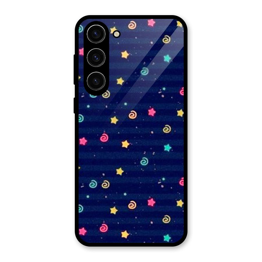 Cute Design Glass Back Case for Galaxy S23 Plus