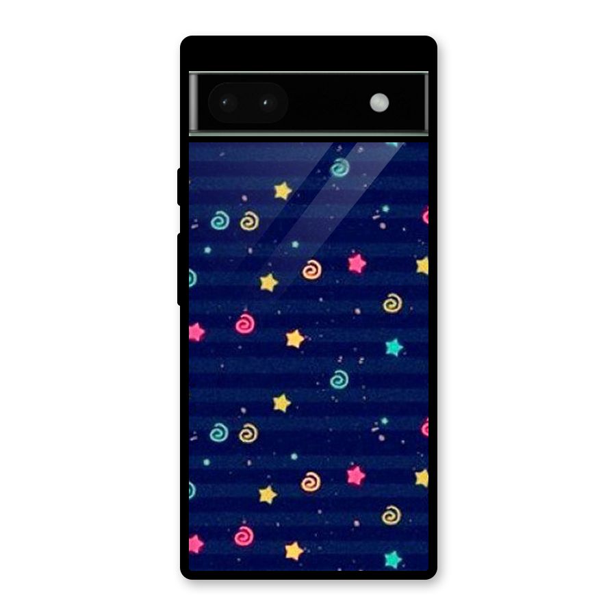 Cute Design Glass Back Case for Google Pixel 6a