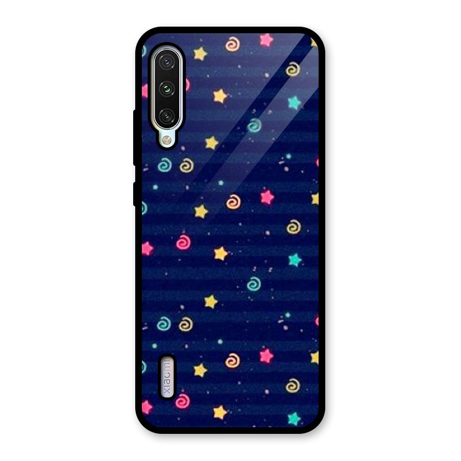 Cute Design Glass Back Case for Mi A3