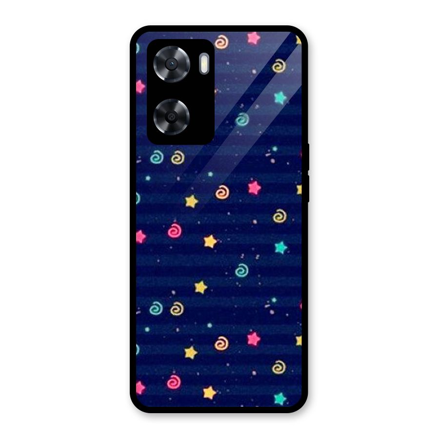 Cute Design Glass Back Case for Oppo A57 2022