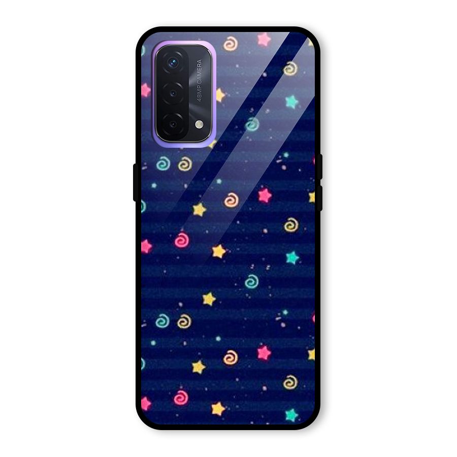 Cute Design Glass Back Case for Oppo A74 5G