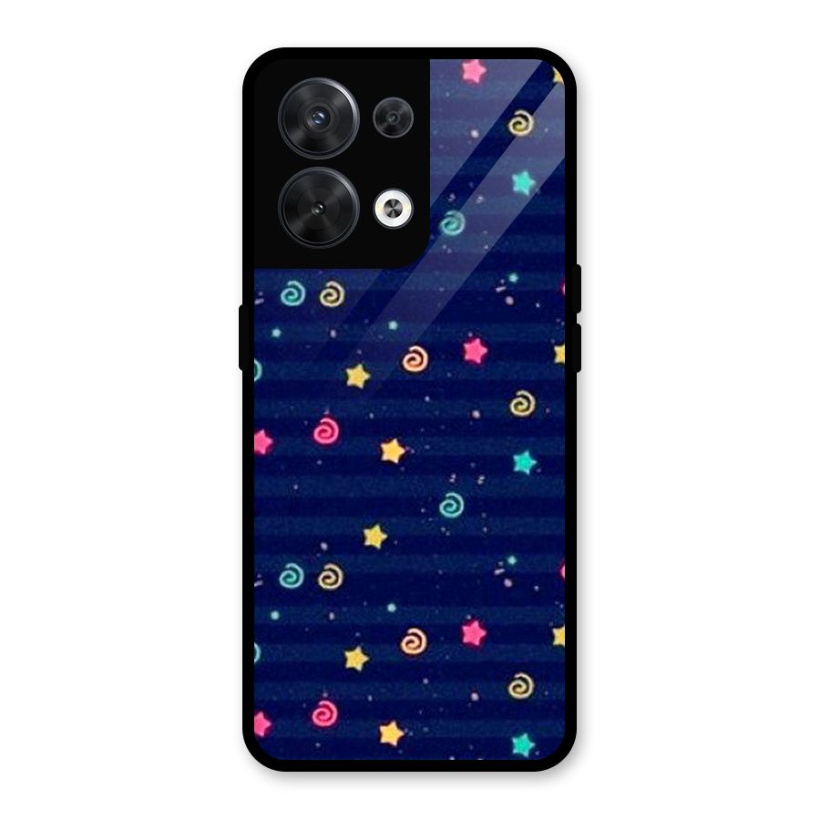 Cute Design Glass Back Case for Oppo Reno8 5G