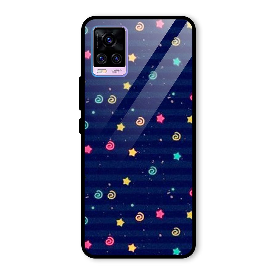 Cute Design Glass Back Case for Vivo V20 Pro