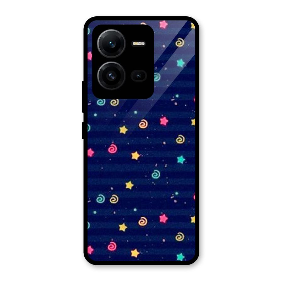 Cute Design Glass Back Case for Vivo V25