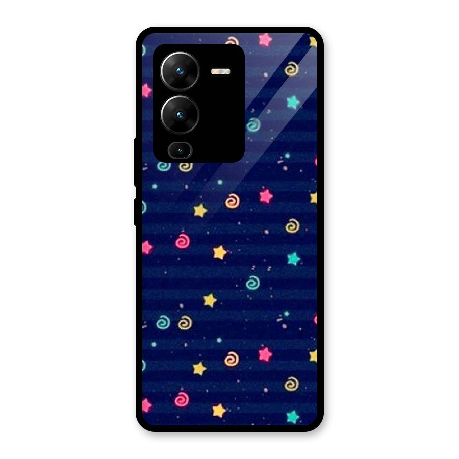 Cute Design Glass Back Case for Vivo V25 Pro