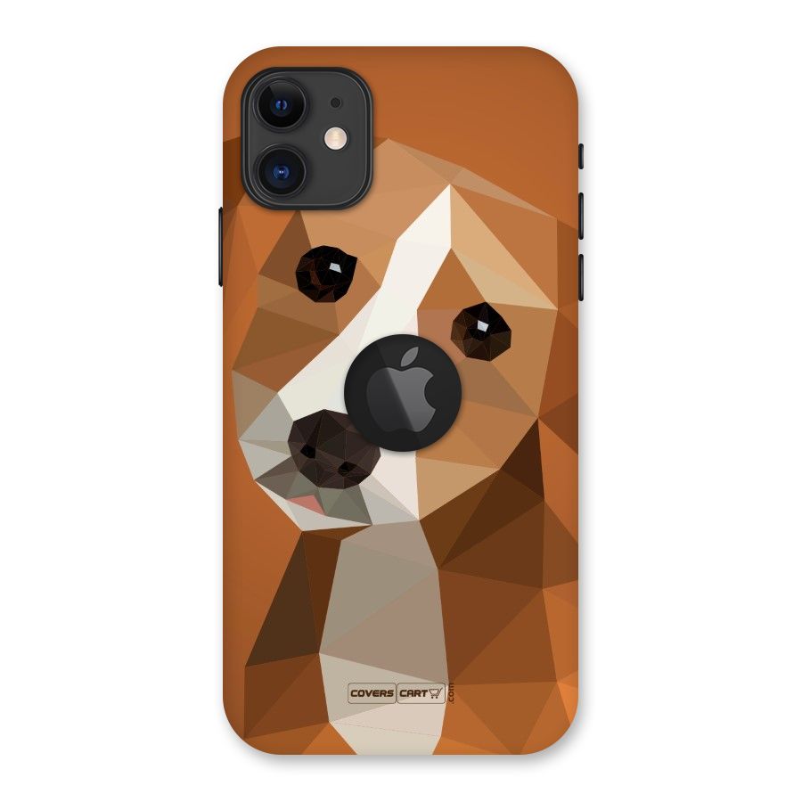 Cute Dog Back Case for iPhone 11 Logo Cut