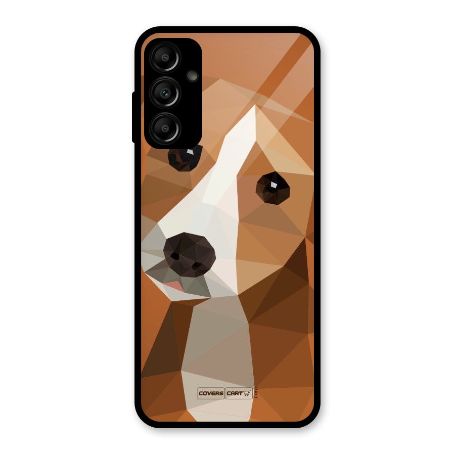 Cute Dog Glass Back Case for Galaxy A14 5G