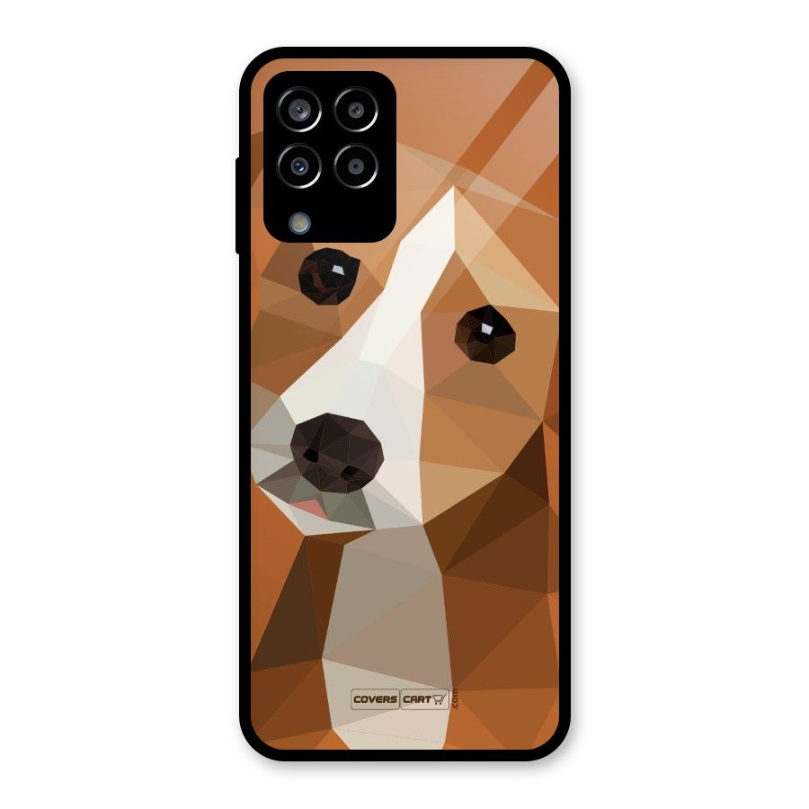 Cute Dog Glass Back Case for Galaxy M33