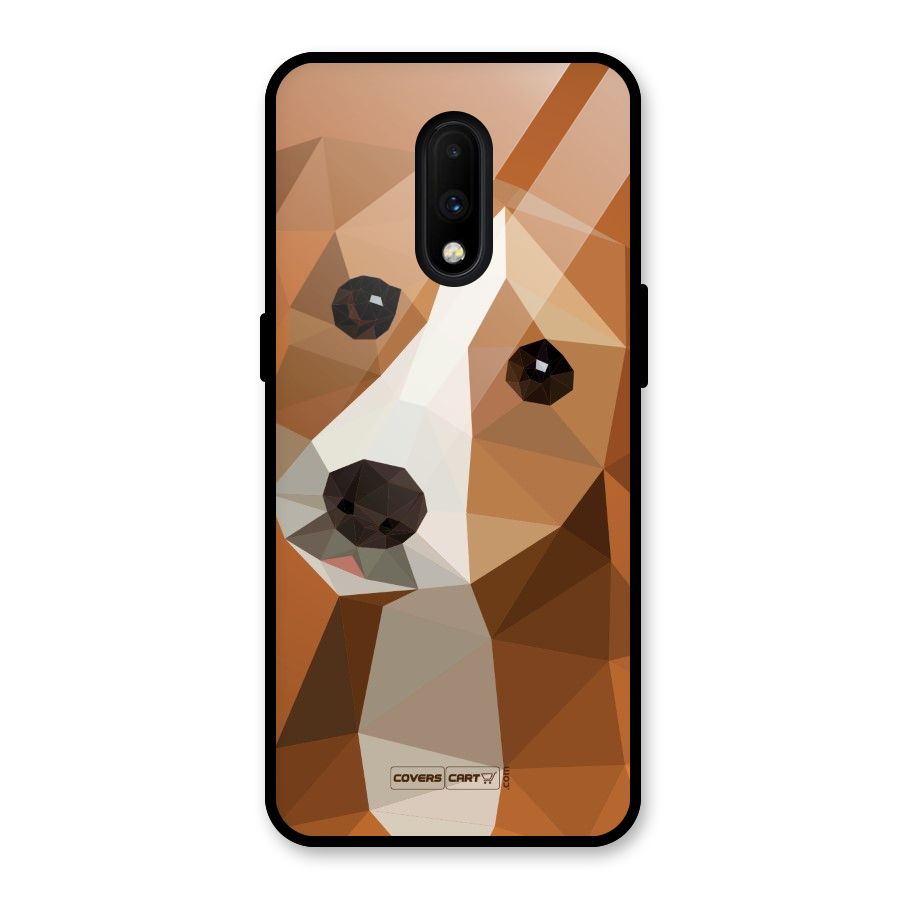 Cute Dog Glass Back Case for OnePlus 7
