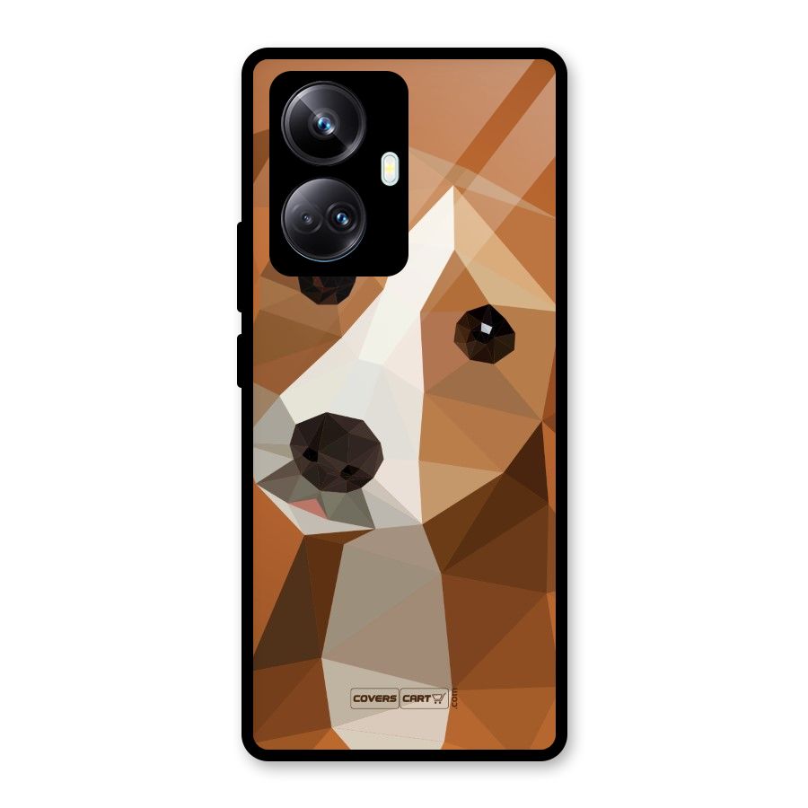 Cute Dog Glass Back Case for Realme 10 Pro Plus