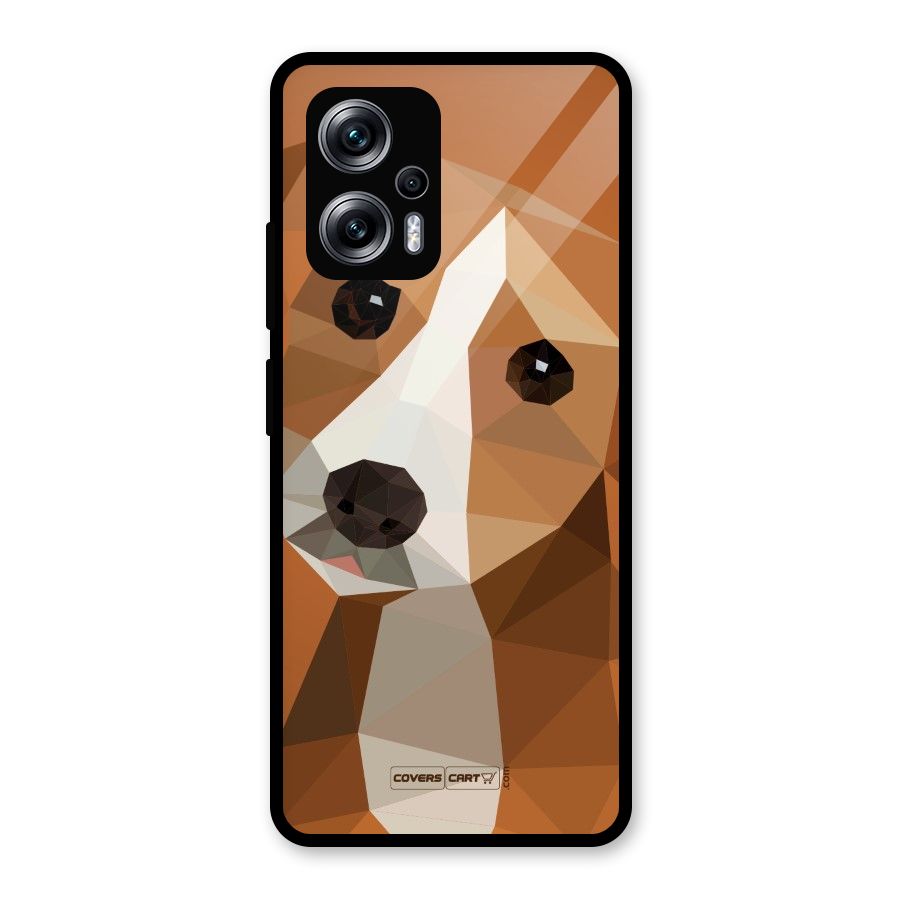Cute Dog Glass Back Case for Redmi K50i