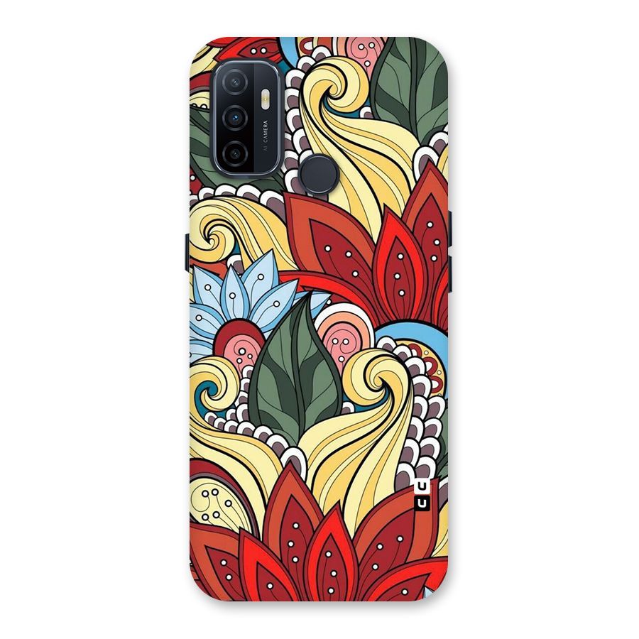 Cute Doodle Back Case for Oppo A32