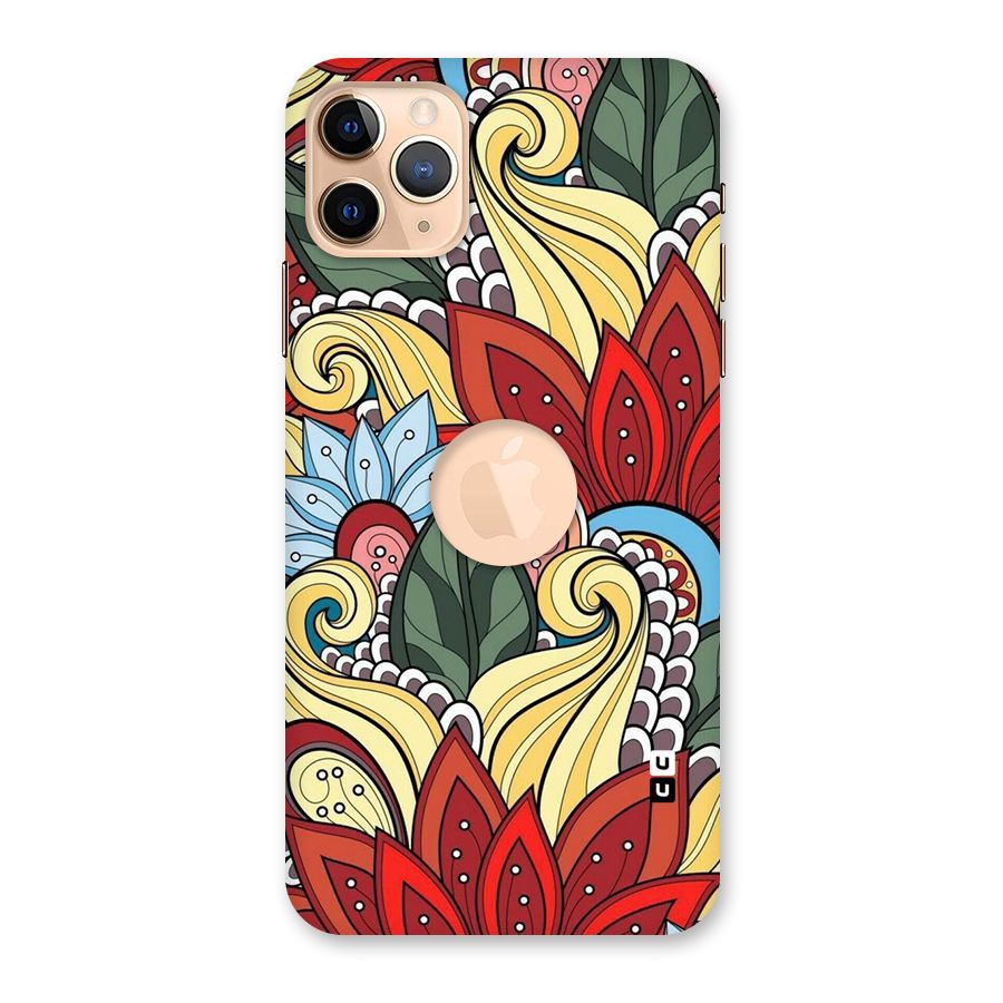 Cute Doodle Back Case for iPhone 11 Pro Max Logo Cut