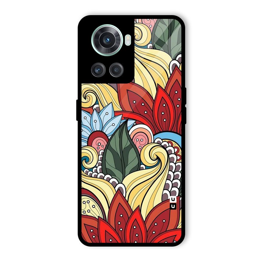 Cute Doodle Glass Back Case for OnePlus 10R