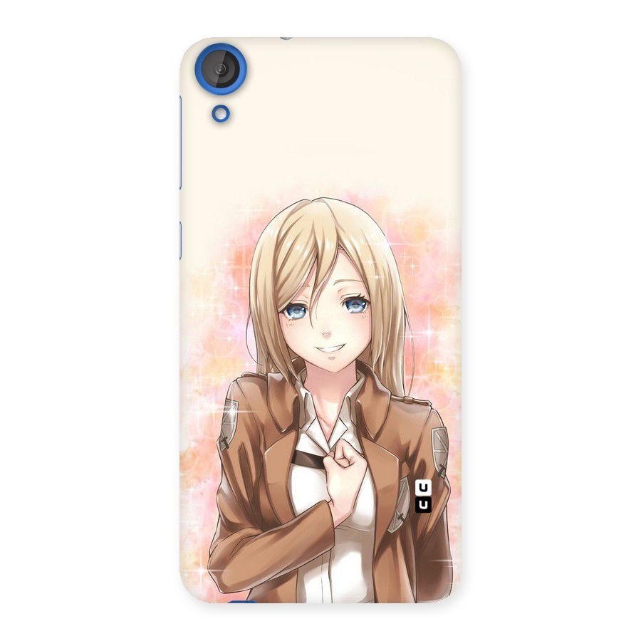 Cute Girl Art Back Case for HTC Desire 820