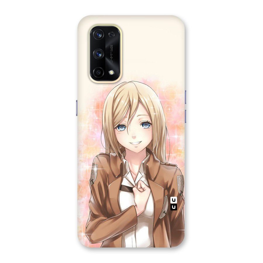 Cute Girl Art Glass Back Case for Realme X7 Pro