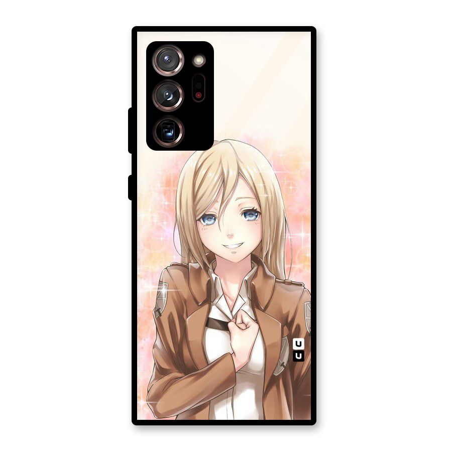 Cute Girl Art Glass Back Case for Galaxy Note 20 Ultra 5G