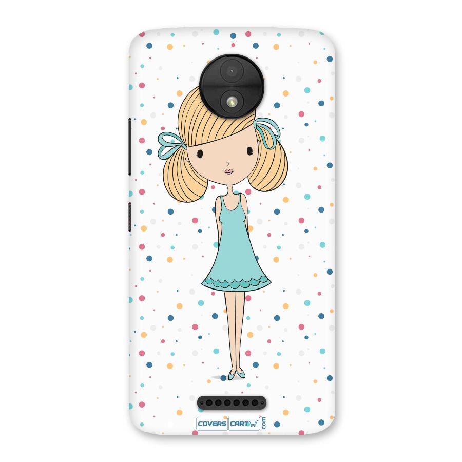 Cute Girl Back Case for Moto C