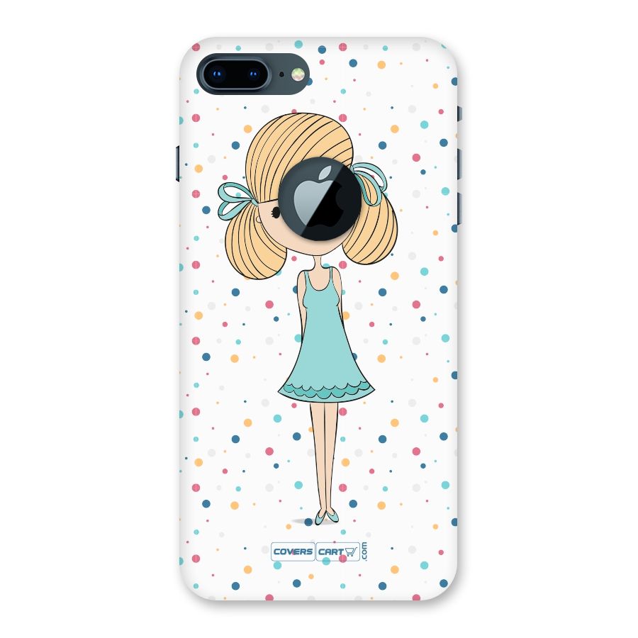 Cute Girl Back Case for iPhone 7 Plus Logo Cut