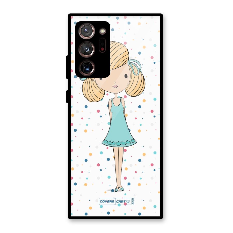 Cute Girl Glass Back Case for Galaxy Note 20 Ultra 5G