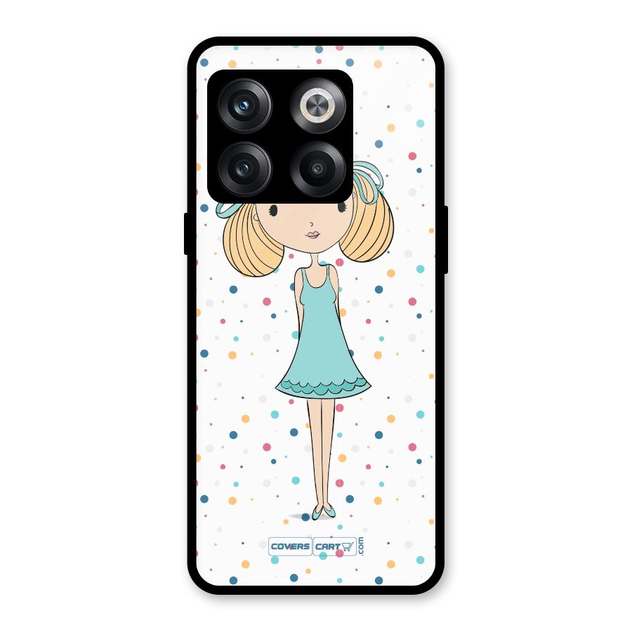 Cute Girl Glass Back Case for OnePlus 10T