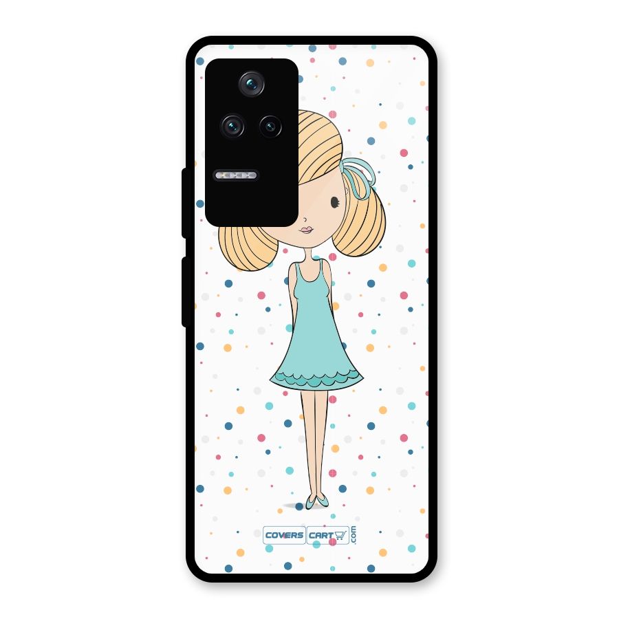Cute Girl Glass Back Case for Poco F4 5G
