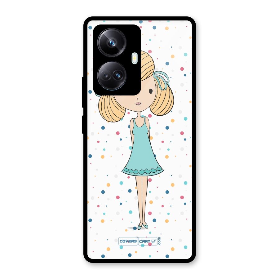 Cute Girl Glass Back Case for Realme 10 Pro Plus