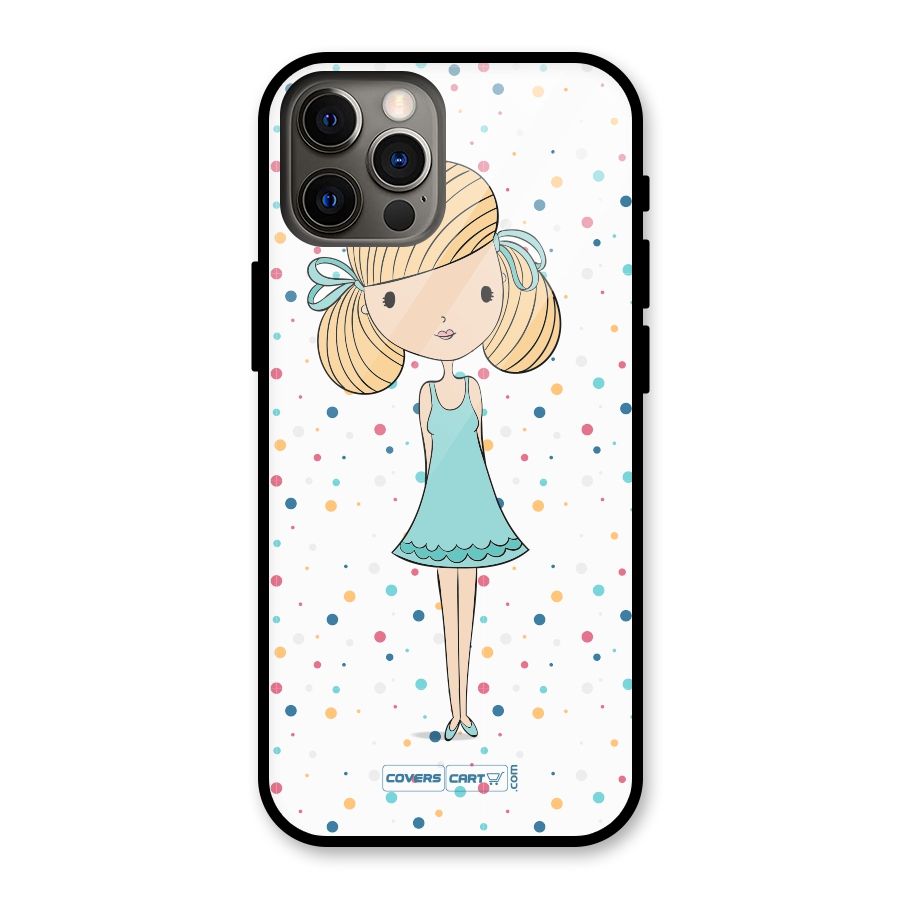 Cute Girl Glass Back Case for iPhone 12 Pro