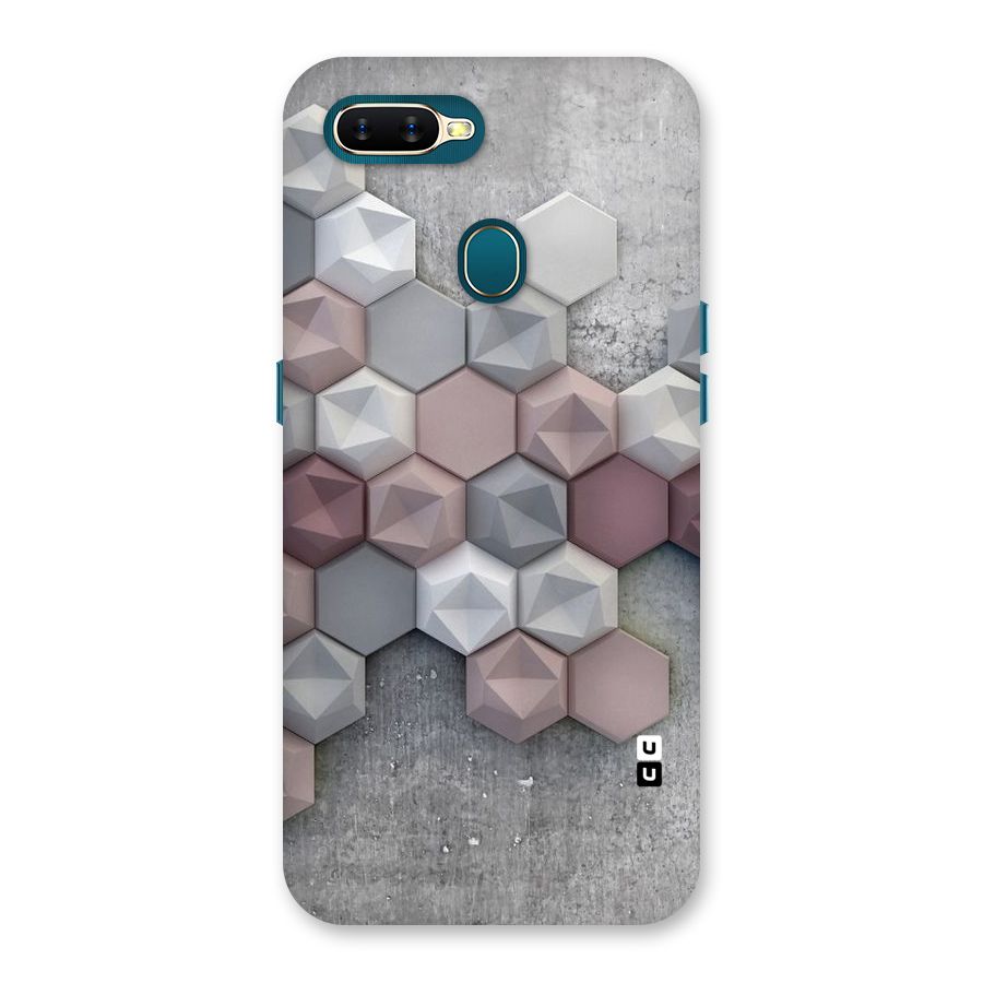 Cute Hexagonal Pattern Back Case for Oppo A11k